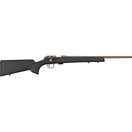CZ-USA 02394 CZ 457 American 22 LR 5+1 20 Bronze Cerakote Steel Threaded Barrel, American Style Black Synthetic Stock