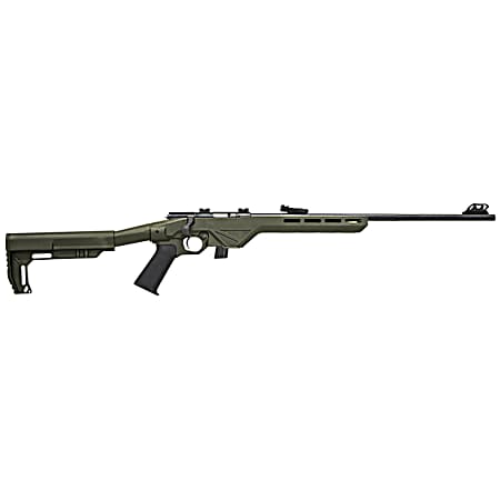 Citadel CIT22LRBLTODG Trakr  22 LR 10+1 18 Blued Steel Barrel & Receiver, OD Green Synthetic Stock