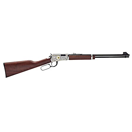 Henry H00125 Classic 25th Anniversary 22 Short, 22 Long, 22 LR 15LR/17L/21Short 18.50 Blued Barrel, Nickel-Plated Rec, Semi-Fancy American Walnut Stock