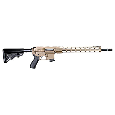 Alexander Arms RTA17DE Tactical  17 HMR 10+1 18 Black Fluted/Threaded Barrel, Picatinny Rail Flat Dark Earth Cerakote Aluminum Receiver, Black B5 Bravo Synthetic Stock