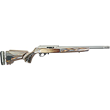 Black Rain Ordnance BRO22DSC Deluxe  Full Size 22 LR 10+1 16 Matte Stainless Threaded Steel Barrel & Aluminum w/Accessory Rail Receiver, Shady Camo Boyd's Agility Stock, Right Hand