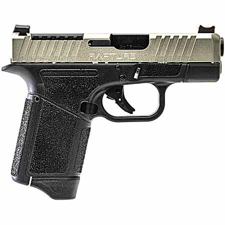 Gforce Arms GF932512GN Rapture  Sub-Compact Frame 9mm Luger 12+1 3.25 Black Steel Barrel, Nickel Steel Optic Cut/Serrated Slide, Gray Cerakote Polymer Frame, Shield RMSc/RMR Footprint