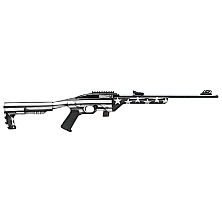 Citadel CIT22LRBUSG Trakr  22 LR 10+1 18 Blued Steel Threaded Barrel & Receiver, Gray Flag Synthetic Stock