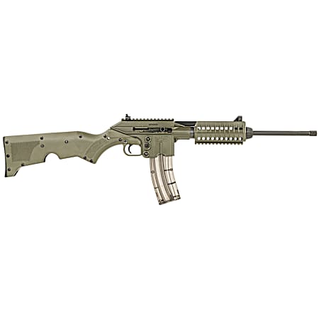 Kel-Tec SU22CAGRN SU22  Full Size 22 LR 26+1 16.10 Black Threaded Barrel, OD Green Picatinny Rail Polymer Receiver, OD Green Synthetic w/Storage Compartment Stock