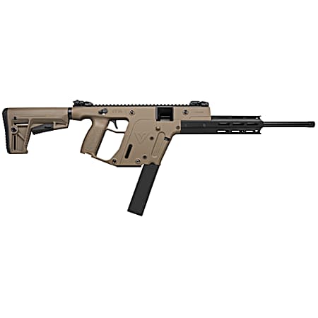Kriss USA KV22CFD03 Vector CRB G2 Full Size 22 LR 30+1 16 Black Nitride Threaded Barrel, Flat Dark Earth 1:10 Aluminum Receiver, M-LOK Handguards, Flat Dark Earth Synthetic 6 Position Stock