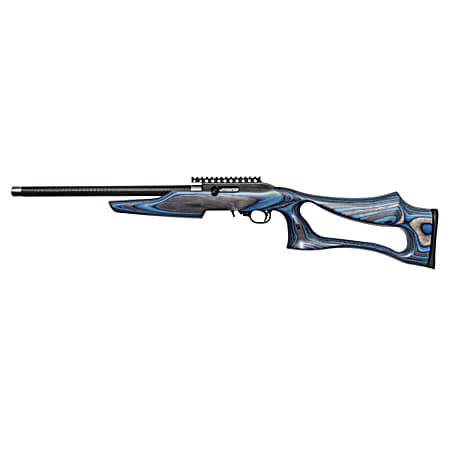 Magnum Research SSEB22G Magnum Lite SwitchBolt Full Size 22 LR 10+1 17 Black Anodized Carbon Steel/Threaded Barrel, Black w/Integral Scope Base Receiver/ Blue Fixed Thumbhole Stock, Right Hand