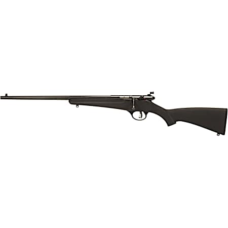 Savage Arms 13843 Rascal  Youth 22 LR 1rd 16.13 Matte Black Sporter Barrel, Matte Black Carbon Steel Receiver, Black Fixed Synthetic Stock, Left Hand