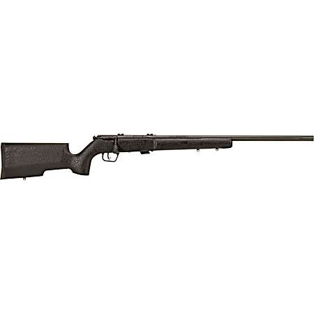 Savage Arms 25745 Mark II TR Full Size 22 LR 5+1 22 Matte Black Heavy Fluted Barrel, Matte Black Drilled & Tapped Carbon Steel Receiver, Matte Black Tactical Wood Stock, Right Hand