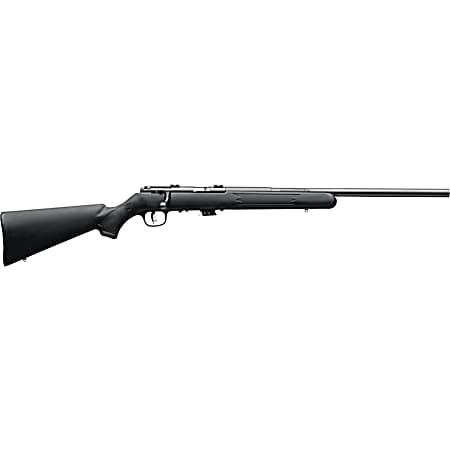 Savage Arms 26724 Mark II FV Full Size 17 HM2 5+1 21 Black Satin Heavy Button Rifled Barrel, Satin Black Drilled & Tapped Carbon Steel Receiver, Matte Black Fixed Synthetic Stock, Right Hand