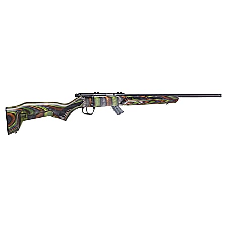 Savage Arms 26743 Mark II Minimalist 21 Sharp 10+1 18 Matte Black Threaded Barrel & Drilled & Tapped Carbon Steel Receiver, Boyd's Minimalist Satin OD Green Laminate Stock, Right Hand