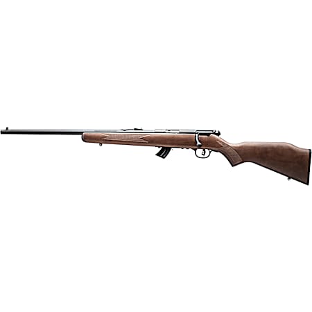 Savage Arms 50702 Mark II GL Youth 22 LR 10+1 19 Matte Black Sporter Barrel, Matte Black Drilled & Tapped Carbon Steel Receiver, Satin Brown Fixed Wood Stock, Left Hand