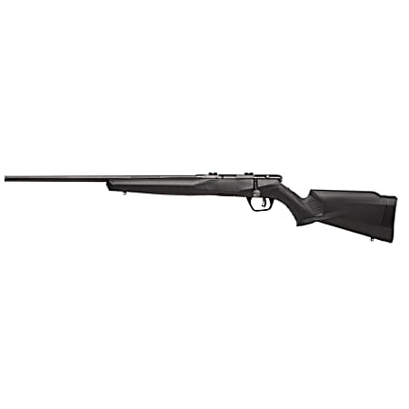 Savage Arms 70240 B Series F Full Size 22 LR 10+1 21 Matte Black Button Rifled Barrel, Matte Black Drilled & Tapped Carbon Steel Receiver, Matte Black Synthetic Stock, Left Hand