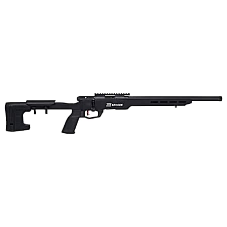 Savage Arms 70248 B22 Precision Full Size Bolt Action 22 LR 10+1 18 Barrel, Matte Black Metal Finish & Adjustable MDT ACC Aluminum Chassis Matte Black Stock