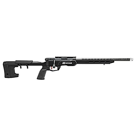 Savage Arms 70256 B22 Precision Lite Bolt 22 LR 18 Carbon Fiber Wrapped Barrel 10+1 Black Rec Black Adjustable MDT Aluminum Chassis Stock Black Polymer Grip Right Hand