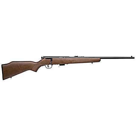 Savage Arms 90700 93 G Full Size 22 WMR 5+1 21 Matte Black Sporter Barrel, Matte Black Drilled & Tapped Carbon Steel Receiver, Satin Hardwood Fixed Stock, Right Hand