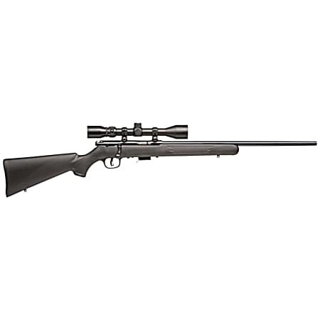 Savage Arms 91806 93 FXP Full Size 22 WMR 5+1 21 Matte Black Sporter Barrel, Matte Black Drilled & Tapped Carbon Steel Receiver, Matte Black Fixed Synthetic Stock, 3-9x40mm Duplex, Right Hand