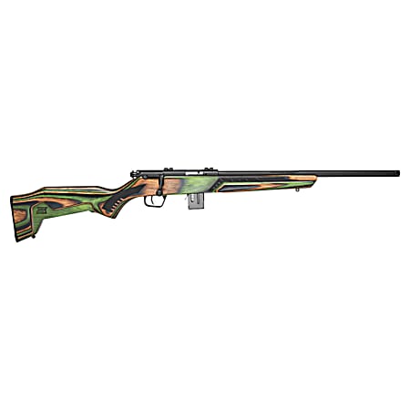 Savage Arms 91936 93 Minimalist Full Size 22 WMR 10+1 18 Matte Black Threaded Barrel, Matte Black Drilled & Tapped Carbon Steel Receiver, OD Green Boyd's Minimalist Laminate Stock, Right Hand