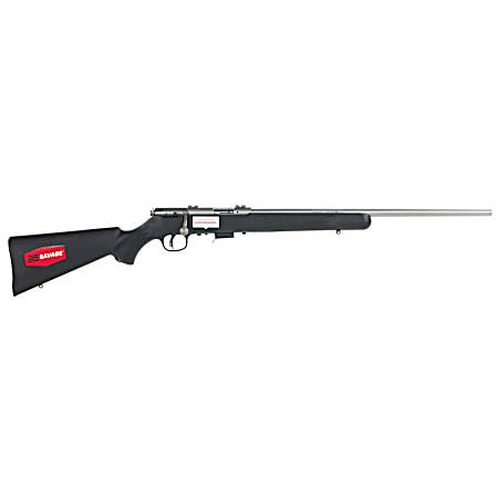 Savage Arms 96712 93R17 FSS Full Size 17 HMR 5+1 21 Matte Button Rifled Barrel, Matte Drilled & Tapped Stainless Steel Receiver, Matte Black Fixed Synthetic Stock, Right Hand