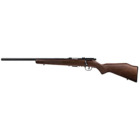 Savage Arms 96717 93R17 GLV Full Size 17 HMR 5+1 21 Matte Black Heavy Varmint Barrel, Matte Black Drilled & Tapped Carbon Steel Receiver, Satin Hardwood Fixed Stock, Left Hand