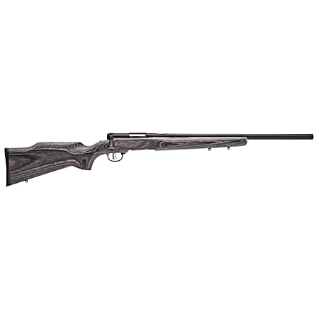 Savage Arms 96970 B.MAG  Full Size 17 WSM 8+1 22 Matte Black Heavy Barrel, Matte Black Drilled & Tapped Carbon Steel Receiver, Satin Gray Varmint Beavertail Laminate Stock, Right Hand