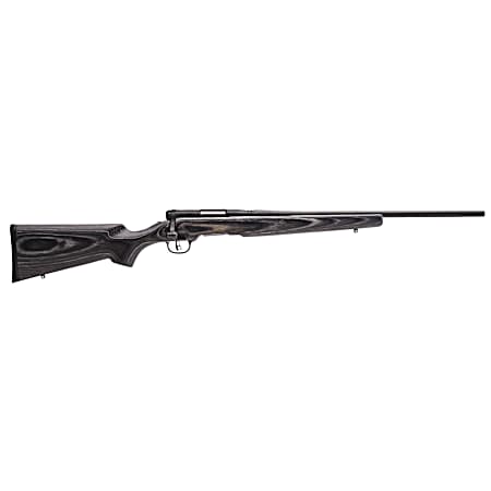Savage Arms 96971 B.MAG Sporter Full Size 17 WSM 8+1 22 Matte Black Sporter Barrel, Matte Black Drilled & Tapped Carbon Steel Receiver, Gray Fixed Laminate Stock, Right Hand