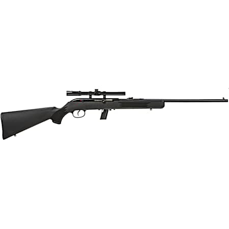 Savage Arms 40000 64 FXP Full Size 22 LR 10+1 21 Matte Black Sporter Barrel, Matte Black Grooved Carbon Steel Receiver, Matte Black Fixed Synthetic Stock, 4x15mm Scope, Right Hand