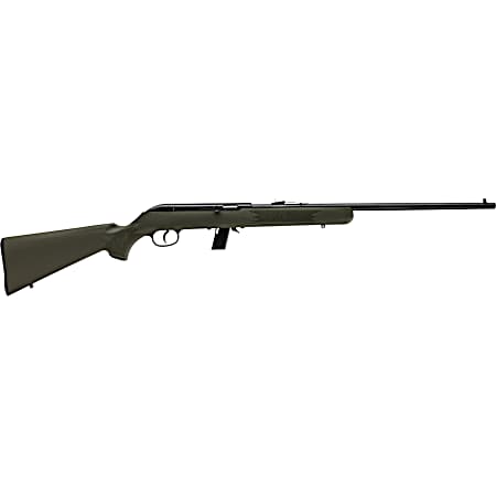 Savage Arms 40221 64 F Full Size 22 LR 10+1 21 Matte Black Carbon Steel Barrel, Grooved Receiver, OD Green Fixed Synthetic Stock