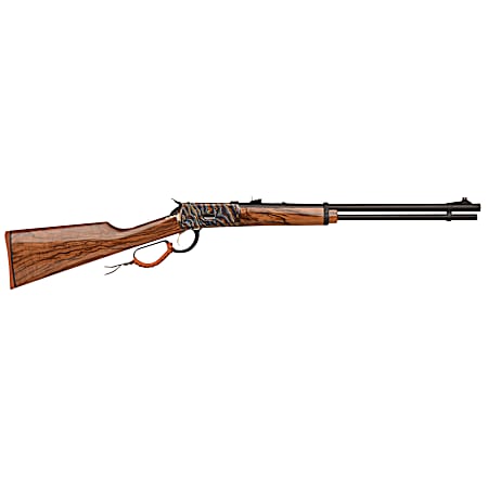 Gforce Arms GFLVR357CC Saddlehorn  Full Size 357 Mag 10+1 20 Blued Steel Barrel, Color Case Hardened Aluminum Receiver, Turkish Walnut Fixed Stock