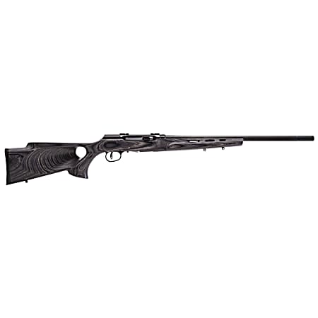 Savage Arms 47800 A Series Matte Gray Full Size 17 WSM 8+1 22 High Luster Heavy Barrel, High Luster Drilled & Tapped Carbon Steel Receiver, Matte Gray Thumbhole Laminate Stock, Right Hand