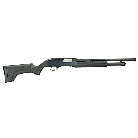 Stevens 19486 320 Security Full Size 12 Gauge Pump 3 5+1 18.50 Matte Black Carbon Steel Barrel, Matte Black Aluminum Receiver, Fixed Matte Black Synthetic Stock, Ambidextrous