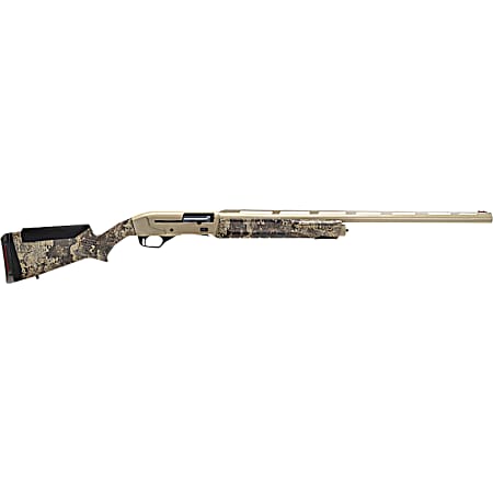 Savage Arms 57776 Renegauge Prairie 12 Gauge Semi-Auto 4+1 28 Desert Sand Cerakote Fluted Vent Rib Barrel & Aluminum Receiver, Adjustable TrueTimber Prairie Synthetic Stock