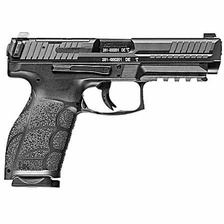 HK 81001065 VP9A1 F Full Size Frame 9mm Luger 15+1 4.53 Black Steel Barrel, Optic Ready/Serrated Steel Slide, Black Polymer Frame w/Picatinny Rail, Interchangeable Backstrap Grip, Ambidextrous