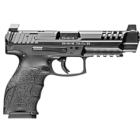 HK 81001157 VP9L  9mm Luger 15+1 5 Black Polygonal Rifled Barrel, Long/Lightening Cuts/Optic Cut Steel Slide, Polymer Frame w/Picatinny Rail, Black Interchangeable Backstrap Grip