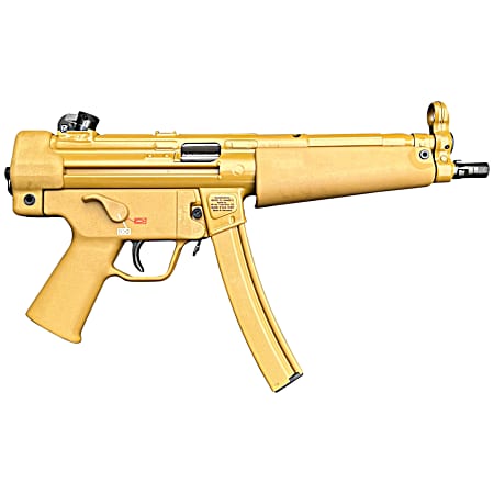 HK 81001078 SP5 RAL8000 9mmx19 30+1 8.86 Black Navy-Style Threaded Barrel, Flat Dark Earth Receiver, FDE Polymer Grip, 2 Magazines