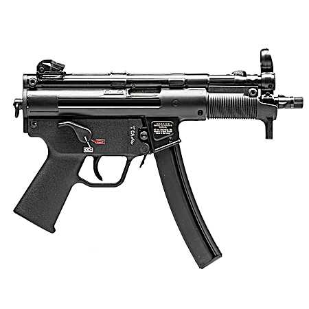 HK 81000481 SP5K PDW 9mm Luger Caliber with 5.83 Barrel, 30+1 Capacity, Black Metal Finish, No Stock (Sling Mount), Black Polymer Grip Right Hand