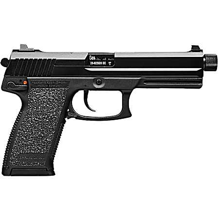 HK 81000078 Mark 23  45 ACP 12+1 5.87 Black Steel Threaded Barrel, Serrated Steel Slide, Polymer Frame, Black Polymer Grip, Ambidextrous