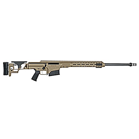 Barrett 18488 MRAD  300 Win Mag 24 10+1 Flat Dark Earth Cerakote Flat Dark Earth Folding with Adjustable LOP Stock Black Polymer Grip Right Hand