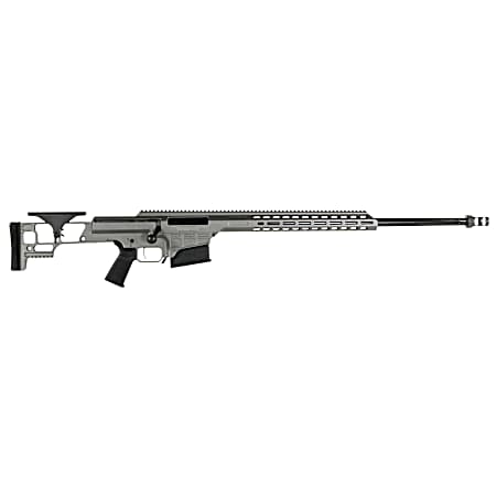 Barrett 18504 MRAD  338 Lapua Mag 26 10+1 Tungsten Gray Cerakote Tungsten Gray Fixed Adjustable Comb Stock Black Polymer Grip Right Hand