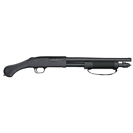 Mossberg 50657 590 Shockwave 20 Gauge Pump 3 5+1 14.38 Matte Blued Heavy-Walled Barrel, Drilled & Tapped Matte Blued Stainless Steel Receiver, Black Raptor Birdshead Grip