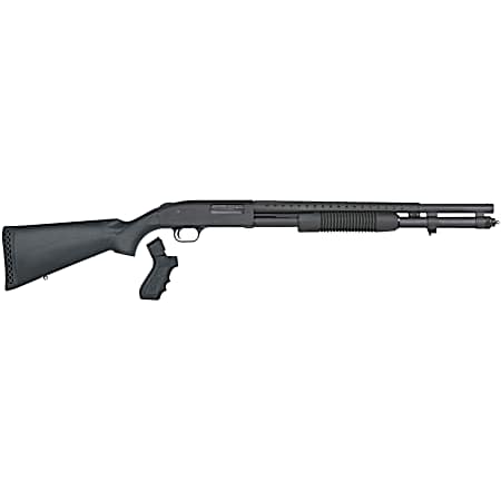 Mossberg 50694 590 Persuader 12 Gauge 3 8+1 20 Cylinder Bore Heat-Shield Barrel Matte Blued Rec Black Synthetic Stock Includes Pistol Grip
