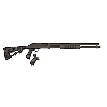 Mossberg 50695 590 Tactical 12 Gauge 8+1 3 20 Cylinder Bore Barrel, Matte Blued Metal Finish, Dual Extractors, FLEX Component 6 Position Stock w/FLEX Pistol Grip & Recoil Pad