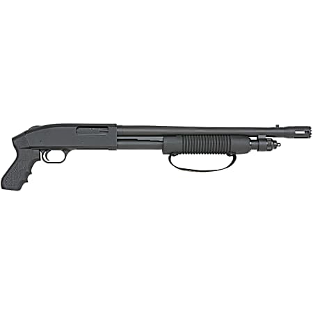Mossberg 50697 590 Cruiser 12 Gauge Pump 3 6+1 18.50 Matte Blued Stand-Off Breacher Barrel, Matte Blued Stainless Steel Receiver, Black Pistol Grip