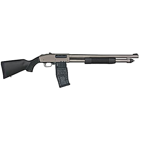 Mossberg 50219 590M  12 Gauge 10+1 18.50 Tungsten Gray Cerakote Barrel & Steel Drilled & Tapped Receiver, Magpul SGA Safety Orange Synthetic Stock