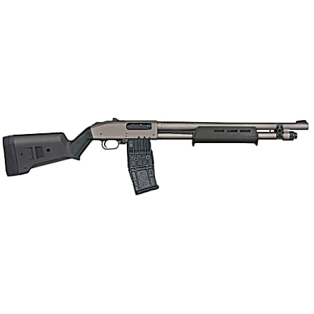 Mossberg 50221 590M  12 Gauge 10+1 18.50 Tungsten Gray Cerakote Barrel & Steel Drilled & Tapped Receiver, Magpul SGA Black Synthetic Stock