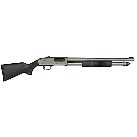 Mossberg 50790 590A1 Pro 12 Gauge 6+1 18.50 Tungsten Gray Cerakote Barrel & Steel Drilled & Tapped Receiver, Black Synthetic Stock