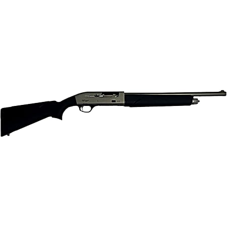 Gforce Arms GF11220NG GF1  12 Gauge Semi-Auto 3 4+1 18.50 Nickel Steel Barrel, Nickel Dovetail Aluminum Receiver, Fixed Black Synthetic Stock