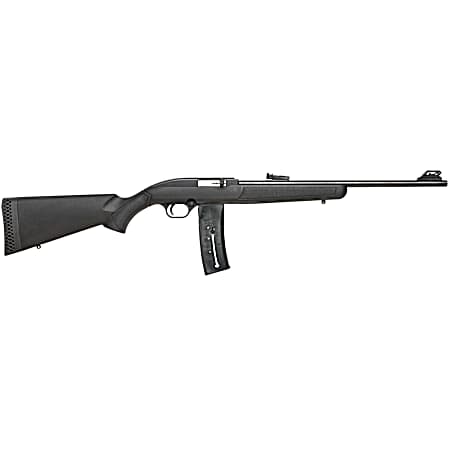 Mossberg 37073 702 Plinkster Full Size 22 LR 25+1 18 Blued Steel Barrel, Blued 3/8 Dovetail Receiver, Black Fixed Synthetic Stock, Right Hand