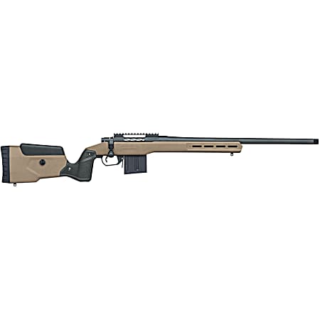 Mossberg 28149 Patriot LR Tactical 308 Win 7+1 24 Matte Blued Threaded Bull Barrel, Matte Blued Picatinny Rail MDT Oryx Tactical M-LOK Flat Dark Earth Synthetic Stock, Right Hand