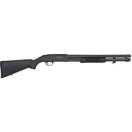 Mossberg 51660 590A1 Tactical 12 Gauge 8+1 3 20 Heavy-Walled Barrel, Parkerized Finish, Drilled & Tapped Receiver, Mil-Spec Construction w/Metal Trigger Guard & Safety, Synthetic Stock