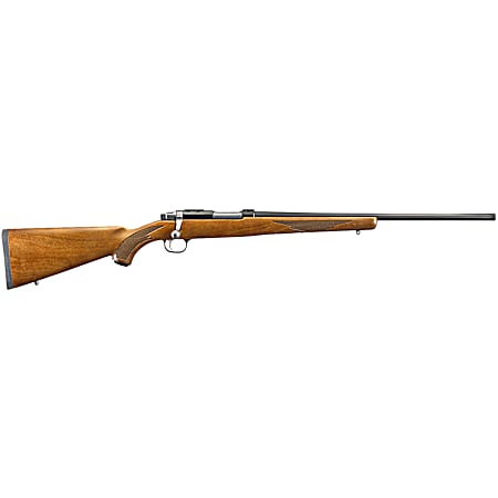 Ruger 7222 77/17  17 WSM 6+1 20 Threaded Barrel, Blued Alloy Steel, Integral Scope Mount On A Solid Steel Receiver, American Walnut Stock